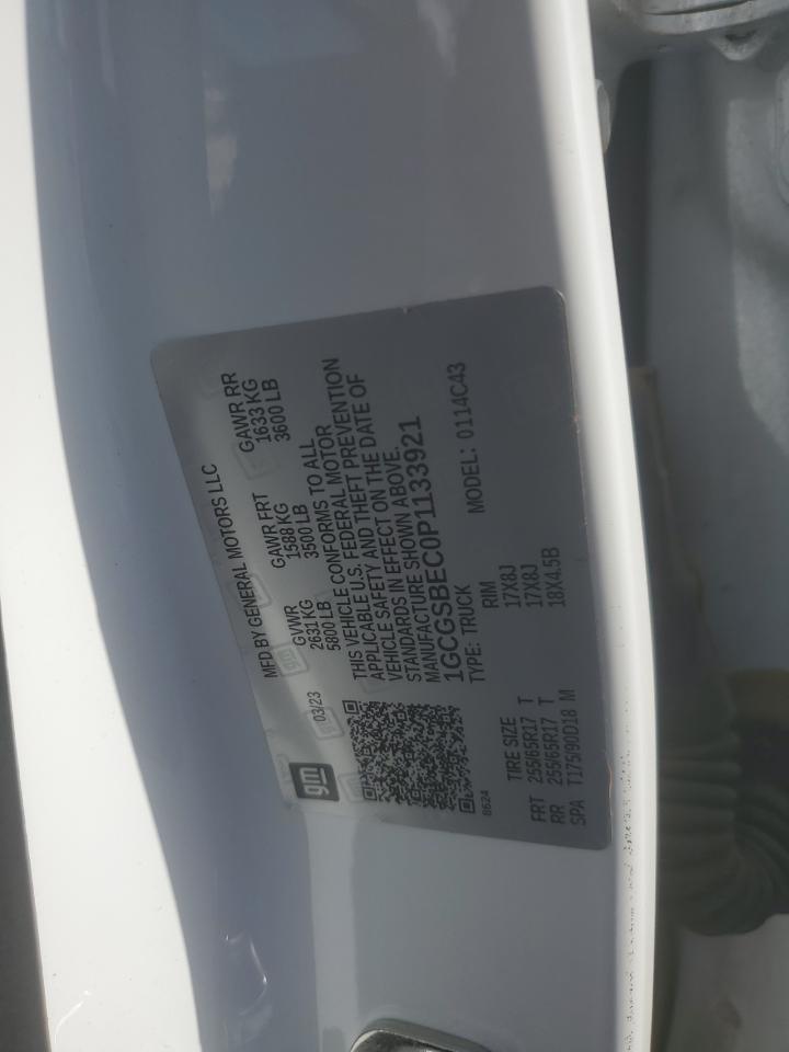 2023 CHEVROLET COLORADO VIN:1GCGSBEC0P1133921