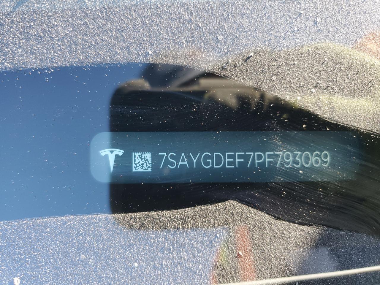 2023 TESLA MODEL Y VIN:7SAYGDEF7PF793069