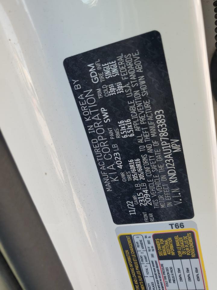 2023 KIA SOUL LX VIN:KNDJ23AU1P7863893