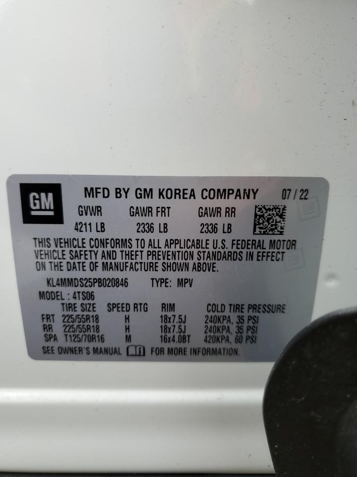 2023 BUICK ENCORE GX SELECT VIN:KL4MMDS25PB020846