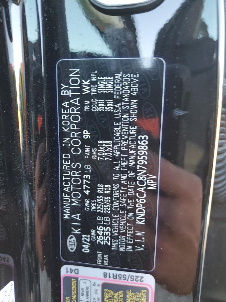 2022 KIA SPORTAGE S VIN:KNDP6CAC8N7959863