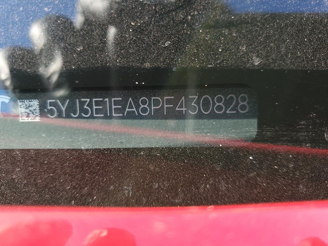 2023 TESLA MODEL 3 VIN:5YJ3E1EA8PF430828