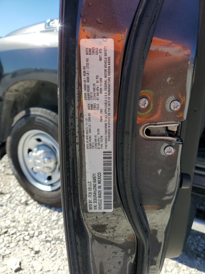 2022 RAM 2500 TRADESMAN VIN:3C6UR4HJ2NG164971