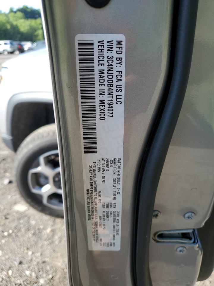 2022 JEEP COMPASS TRAILHAWK VIN:3C4NJDDB4NT194077
