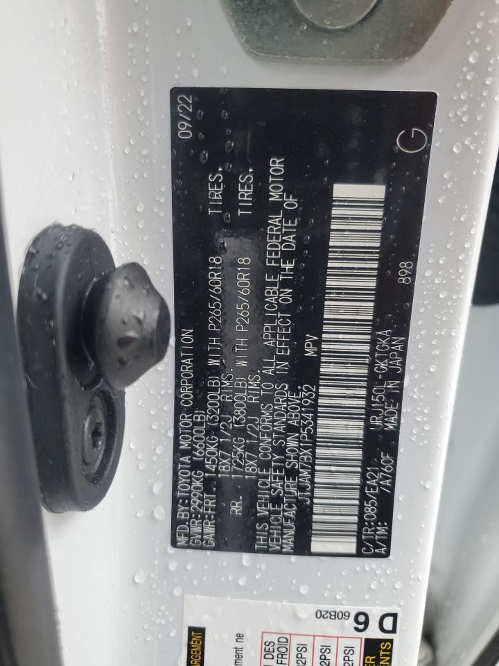 2023 LEXUS GX 460 VIN:JTJAM7BX1P5341932