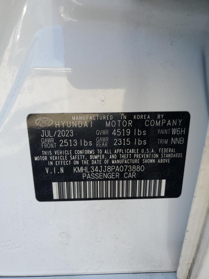 2023 HYUNDAI SONATA HYBRID VIN:KMHL34JJ8PA073880