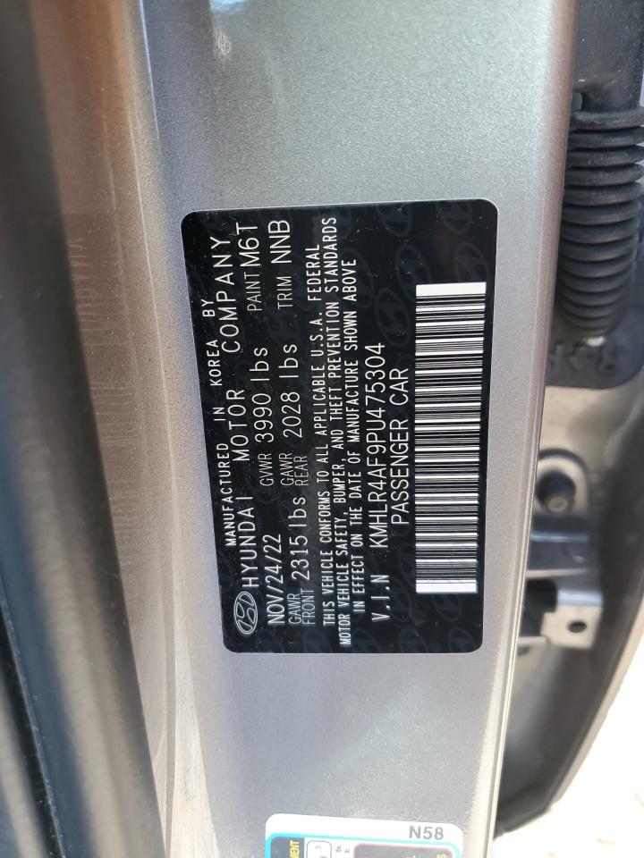 2023 HYUNDAI ELANTRA N LINE VIN:KMHLR4AF9PU475304