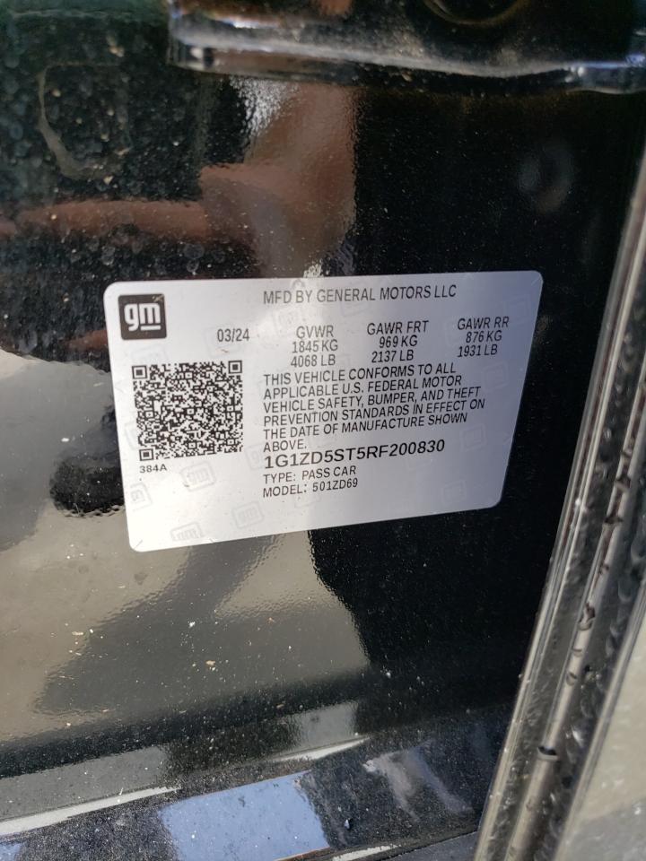 2024 CHEVROLET MALIBU LT VIN:1G1ZD5ST5RF200830