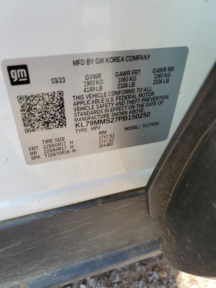 2023 CHEVROLET TRAILBLAZER LS VIN:KL79MMS27PB150250