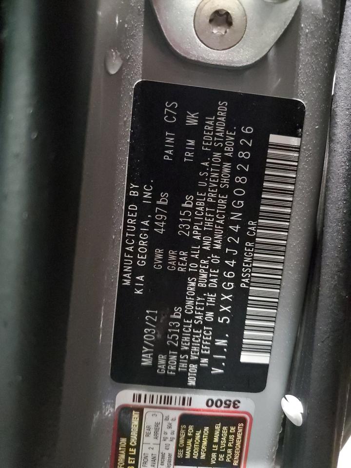 2022 KIA K5 GT LINE VIN:5XXG64J24NG082826
