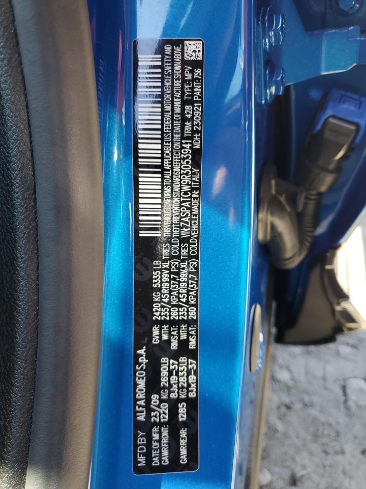 2024 ALFA ROMEO TONALE TI VIN:ZASPATCW9R3053941