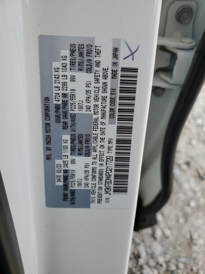 2023 MAZDA CX-5 PREMIUM VIN:JM3KFBDM4P0217729