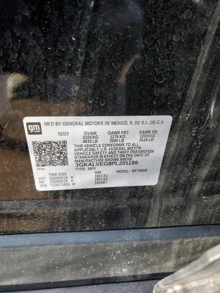 2023 GMC TERRAIN SLT VIN:3GKALVEG8PL201189