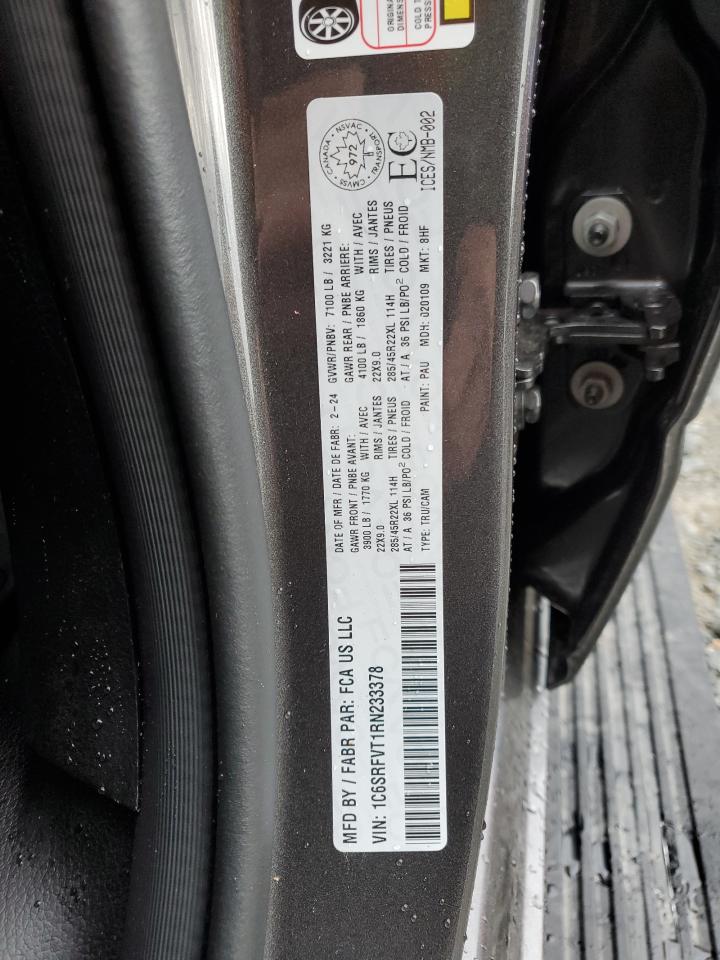2024 RAM 1500 SPORT VIN:1C6SRFVT1RN233378