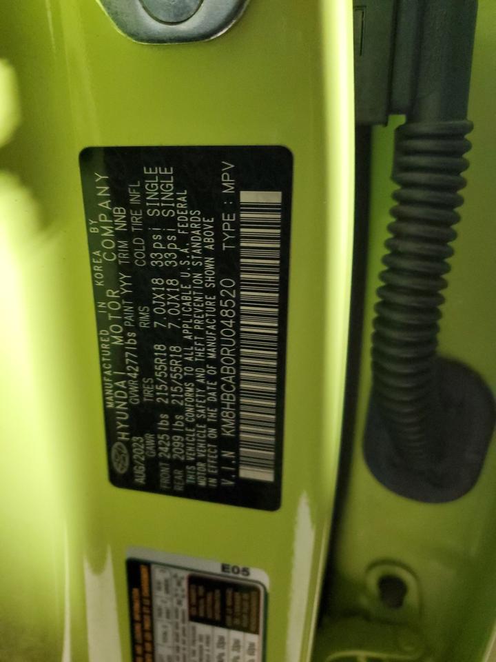 2024 HYUNDAI KONA SEL VIN:KM8HBCAB0RU048520