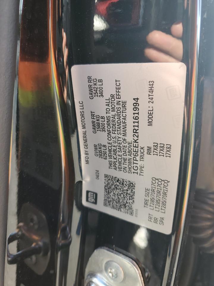 2024 GMC CANYON AT4X VIN:1GTP6EEK2R1161994