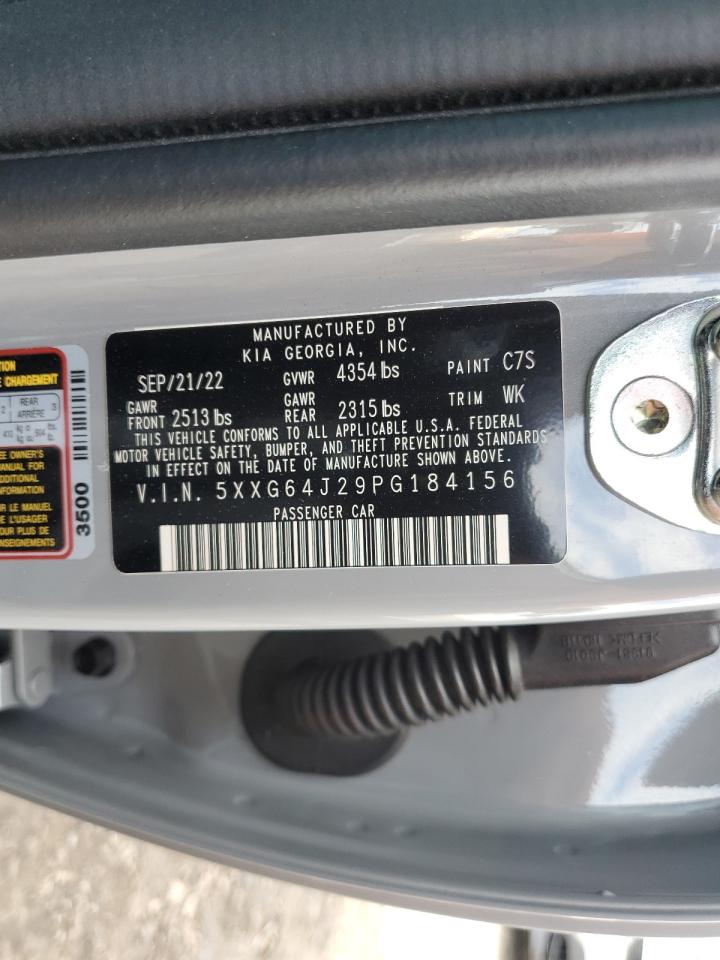 2023 KIA K5 GT LINE VIN:5XXG64J29PG184156