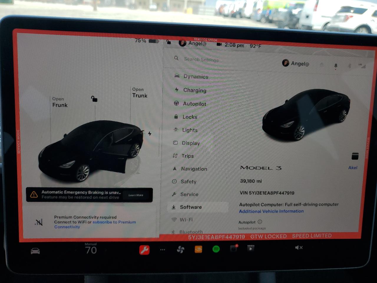 2023 TESLA MODEL 3 VIN:5YJ3E1EA8PF447919