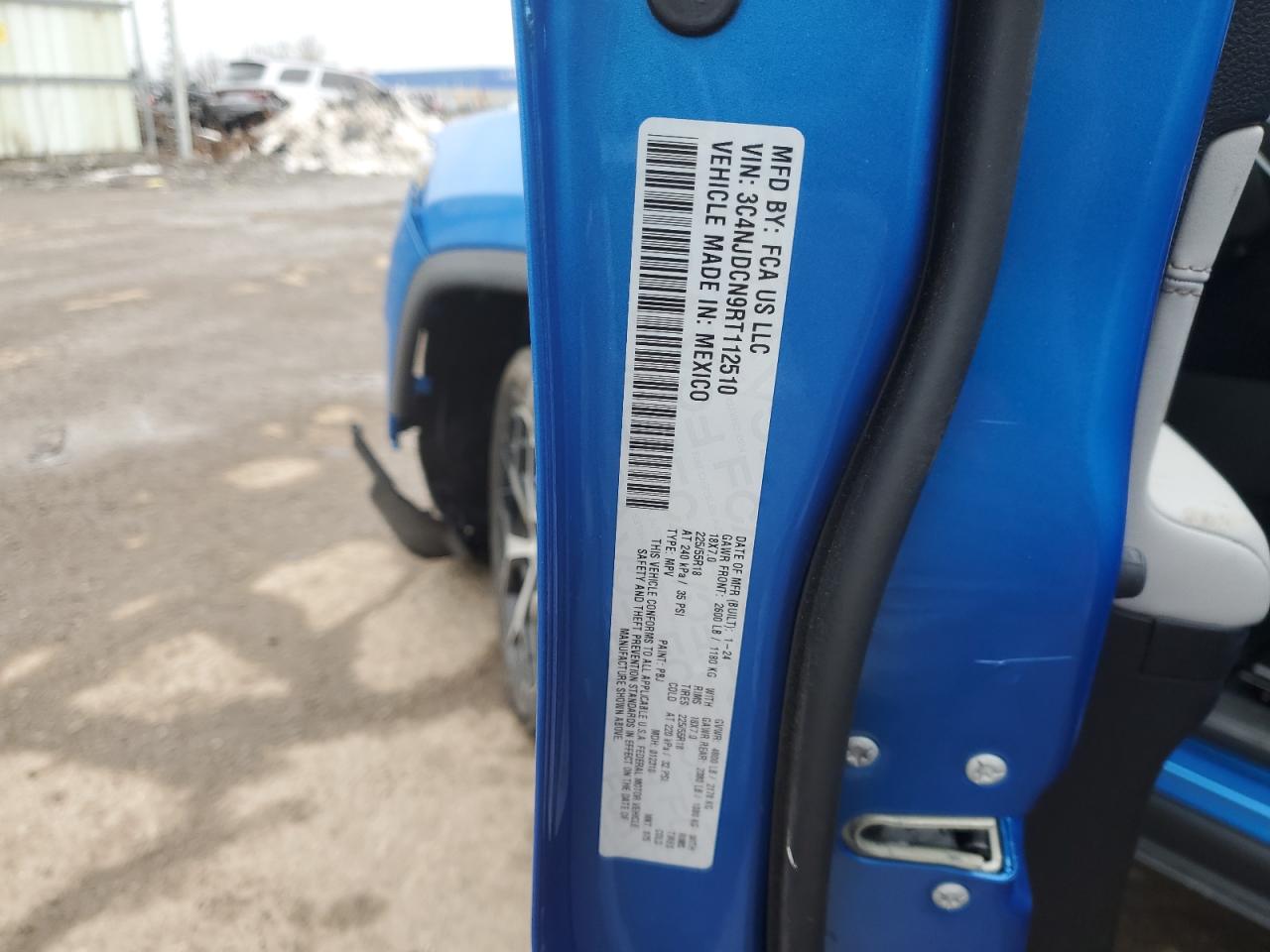 2024 JEEP COMPASS LIMITED VIN:3C4NJDCN9RT112510