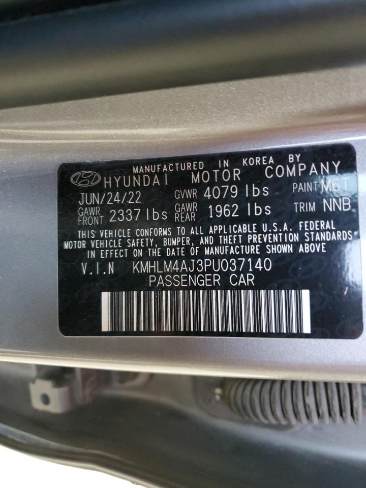 2023 HYUNDAI ELANTRA BLUE VIN:KMHLM4AJ3PU037140