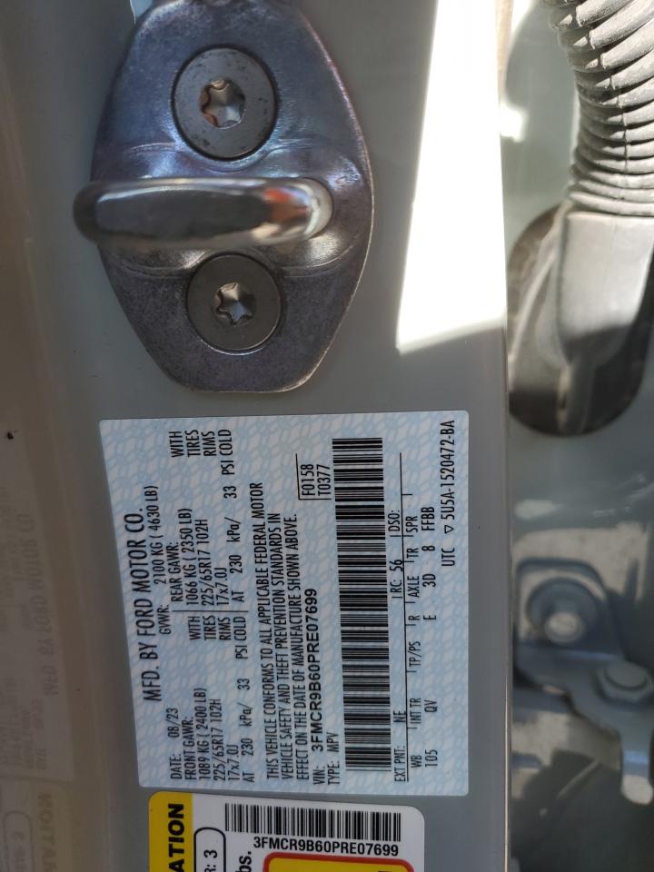 2023 FORD BRONCO SPORT BIG BEND VIN:3FMCR9B60PRE07699