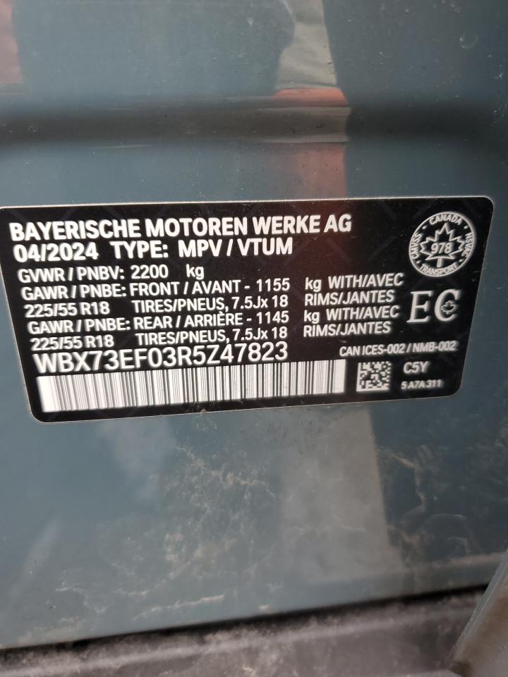 2024 BMW X1 XDRIVE28I VIN:WBX73EF03R5Z47823