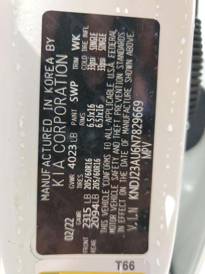 2022 KIA SOUL LX VIN:KNDJ23AU6N7829669