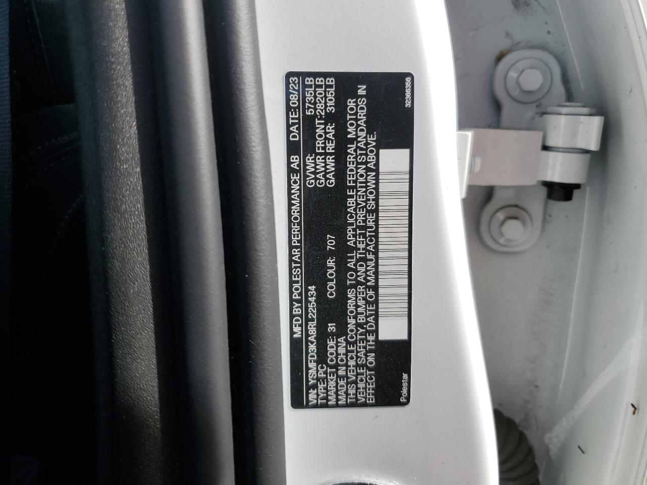 2024 POLESTAR 2 VIN:YSMFD3KA8RL225434