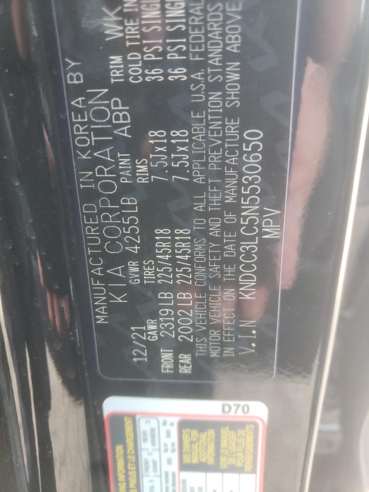 2022 KIA NIRO TOURING SPECIAL EDITION VIN:KNDCC3LC5N5530650