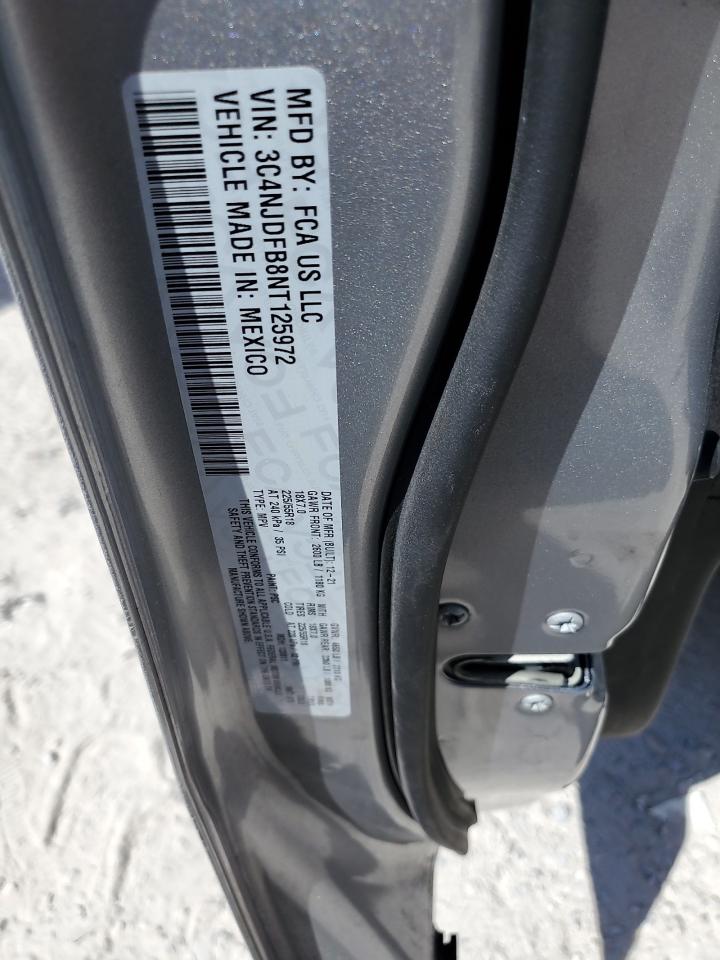 2022 JEEP COMPASS LATITUDE LUX VIN:3C4NJDFB8NT125972