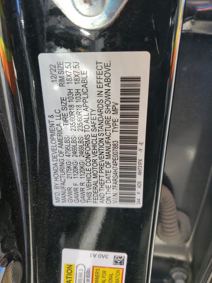 2023 HONDA CR-V EXL VIN:7FARS4H74PE007883