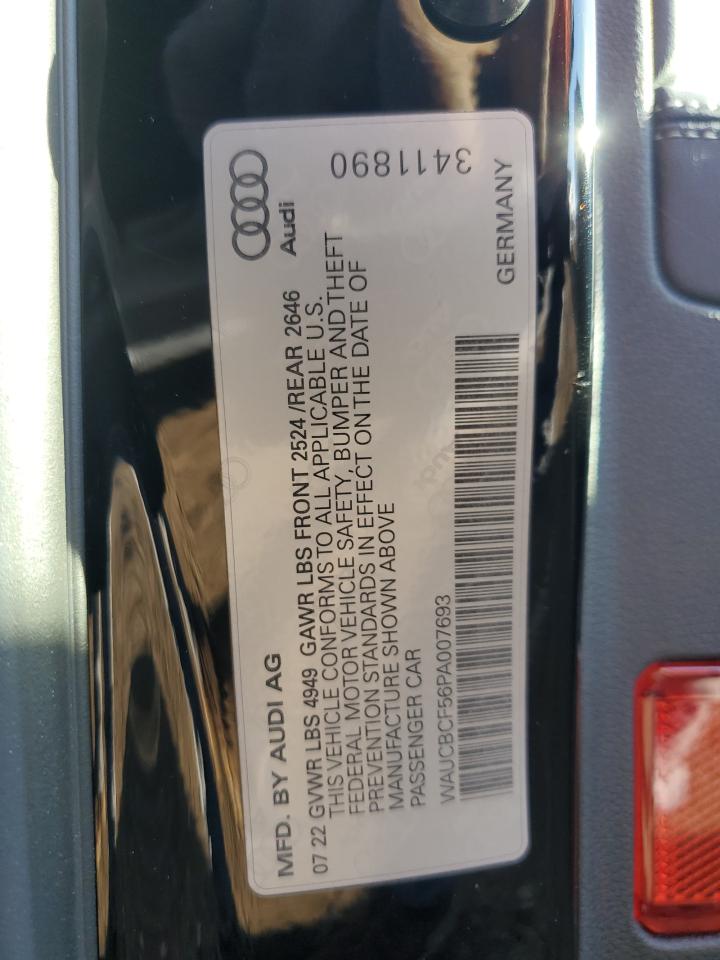 2023 AUDI A5 PREMIUM PLUS 40 VIN:WAUCBCF56PA007693