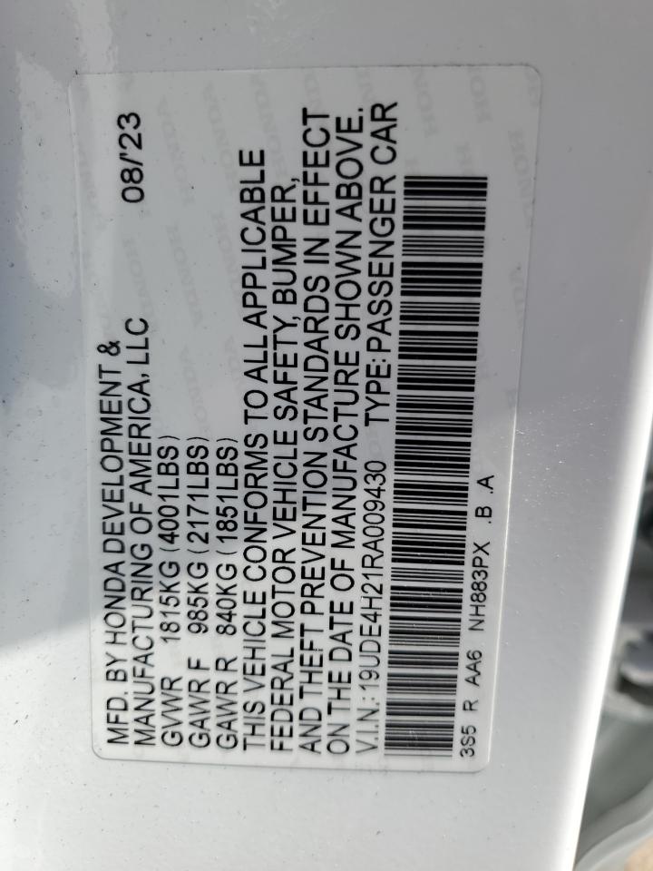 2024 ACURA INTEGRA VIN:19UDE4H21RA009430