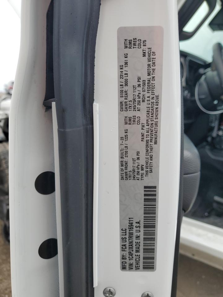 2024 JEEP WRANGLER SPORT VIN:1C4PJXAN7RW169411