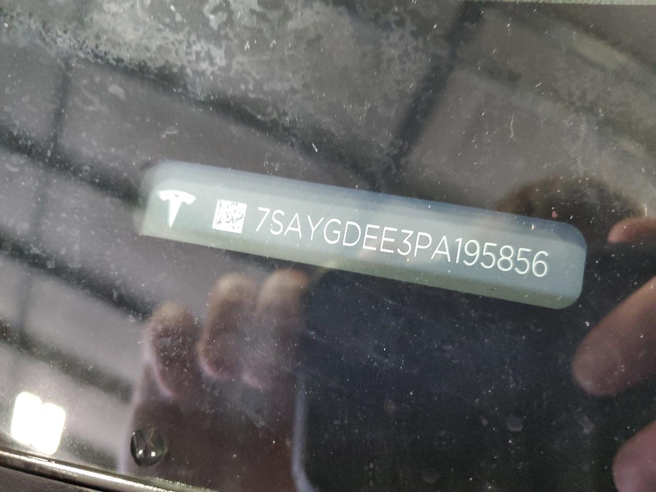 2023 TESLA MODEL Y VIN:7SAYGDEE3PA195856