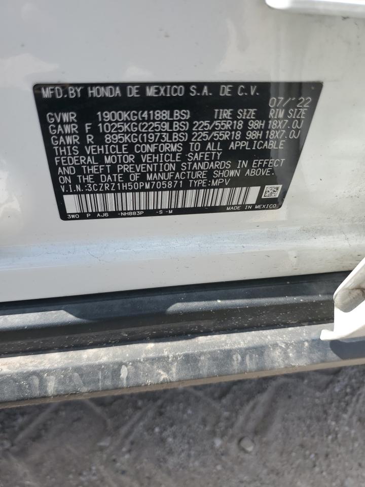 2023 HONDA HR-V SPORT VIN:3CZRZ1H50PM705871