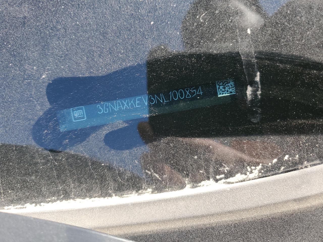 2022 CHEVROLET EQUINOX LT VIN:3GNAXKEV3NL100854