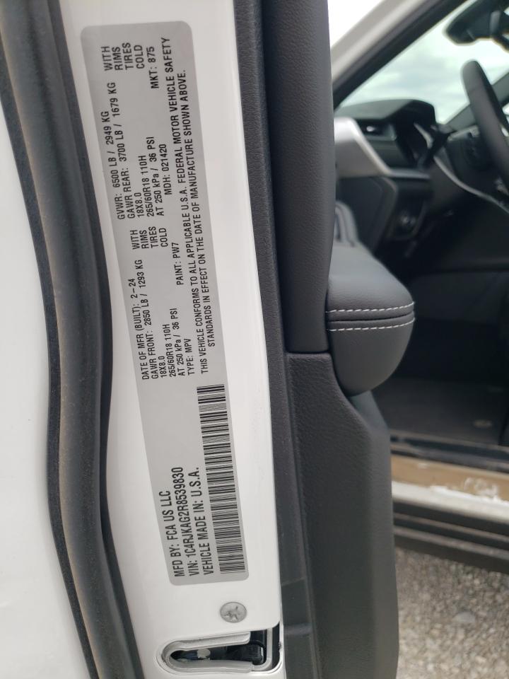 2024 JEEP GRAND CHEROKEE L LAREDO VIN:1C4RJKAG2R8539830