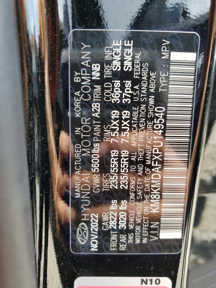 2023 HYUNDAI IONIQ 5 SE VIN:KM8KMDAFXPU149540