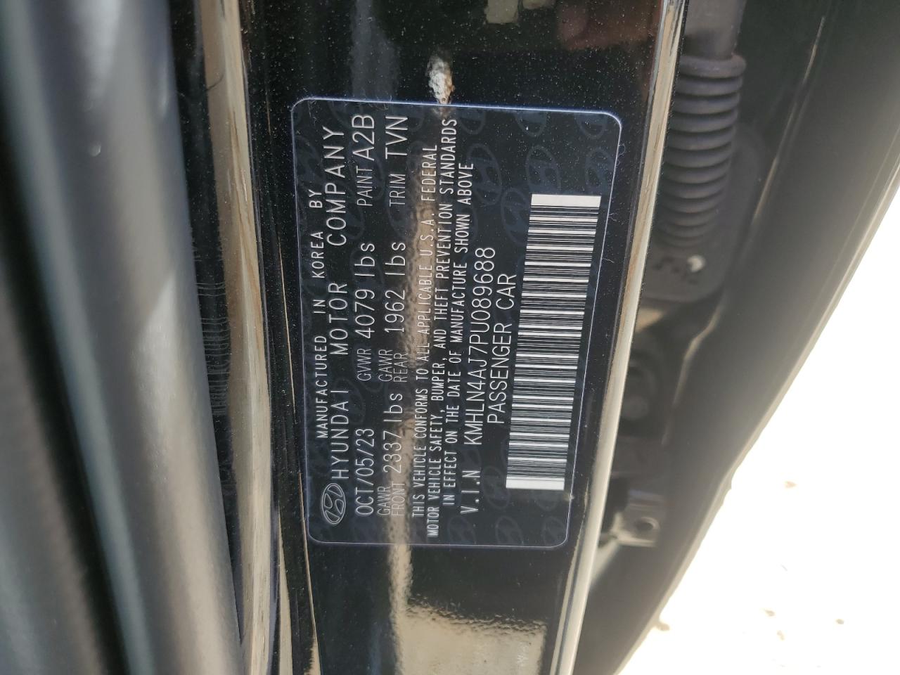 2023 HYUNDAI ELANTRA LIMITED VIN:KMHLN4AJ7PU089688
