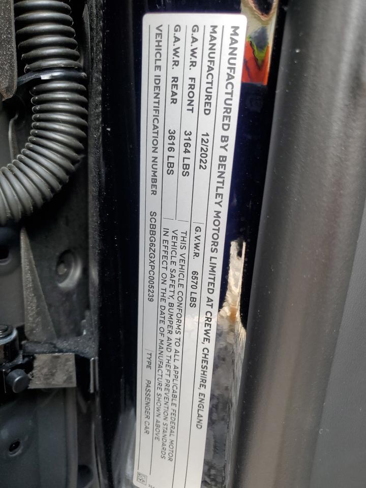 2023 BENTLEY FLYING SPUR VIN:SCBBG6ZGXPC005239