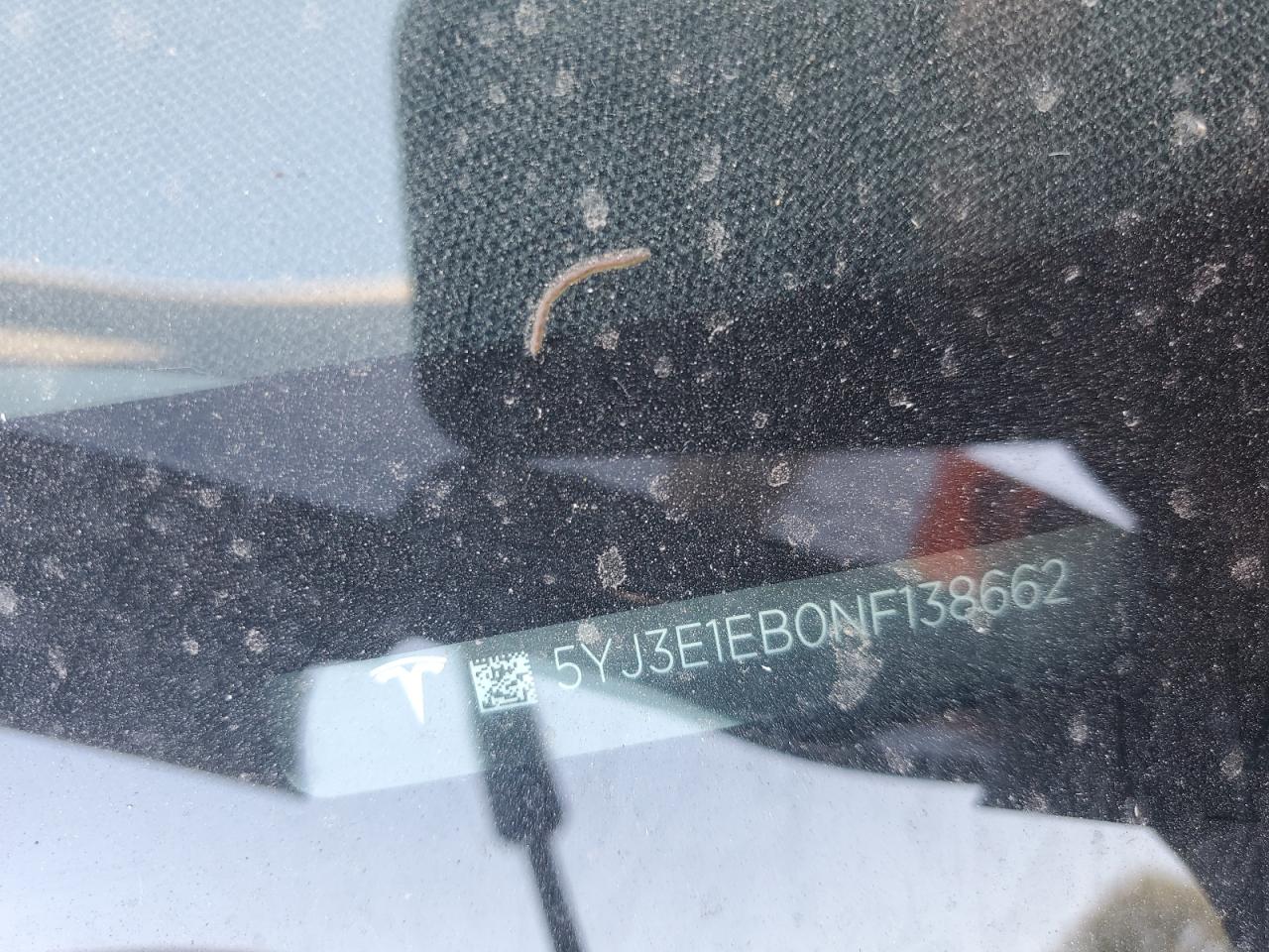 2022 TESLA MODEL 3 VIN:5YJ3E1EB0NF138662