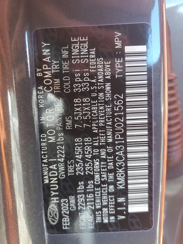 2023 HYUNDAI KONA N LINE VIN:KM8K3CA31PU021562