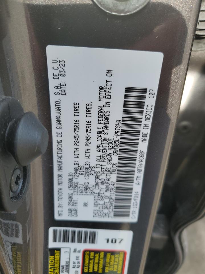 2023 TOYOTA TACOMA DOUBLE CAB VIN:3TYCZ5AN3PT139142