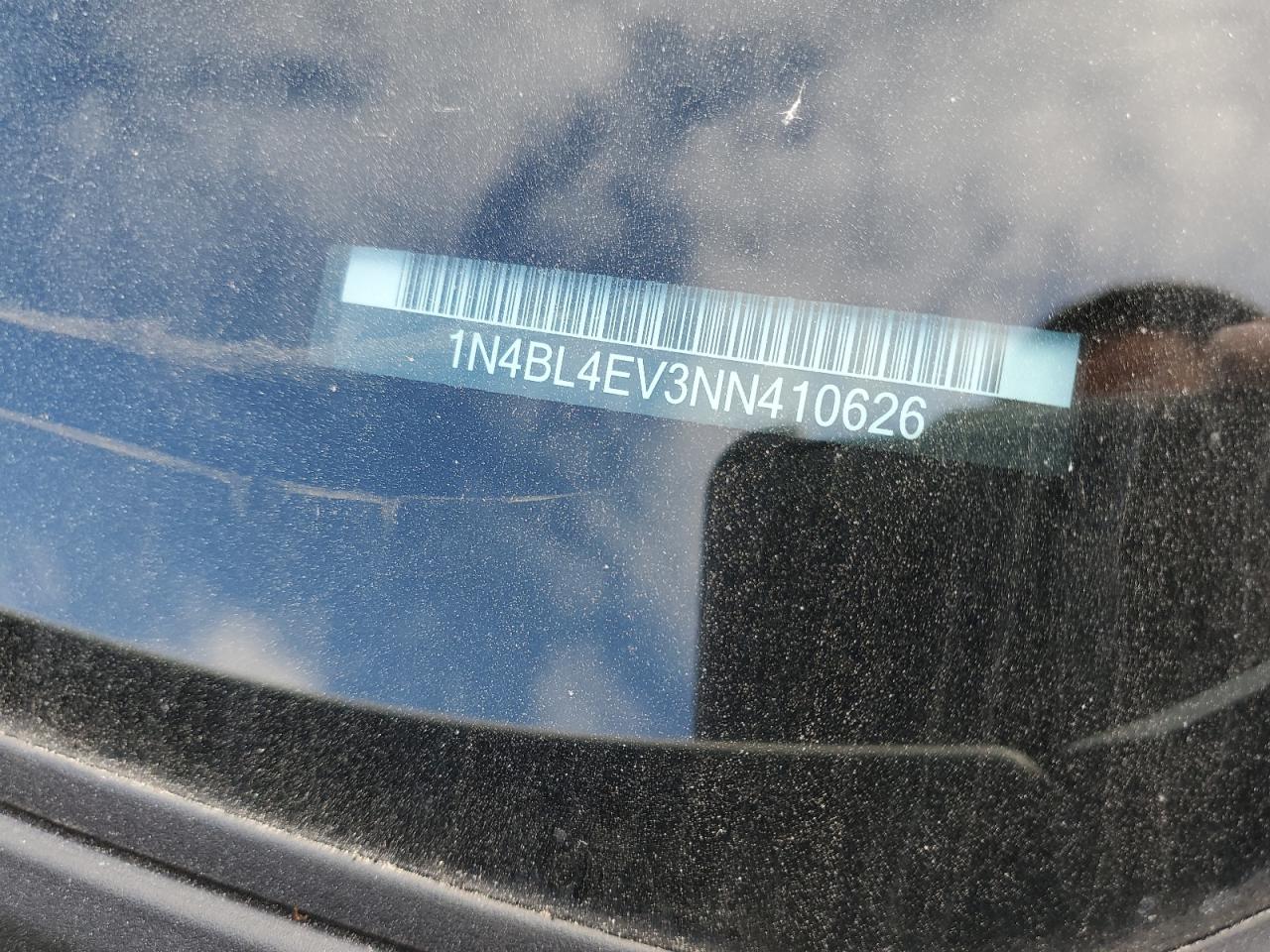 2022 NISSAN ALTIMA SL VIN:1N4BL4EV3NN410626