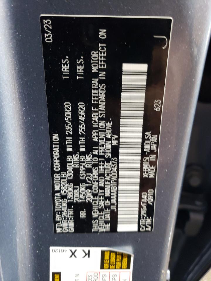 2023 LEXUS RZ 450E VIN:JTJAAAAB1PA004373