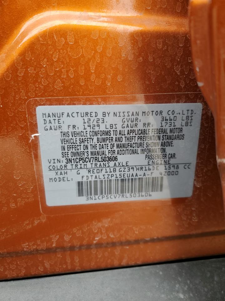 2024 NISSAN KICKS SV VIN:3N1CP5CV7RL503606