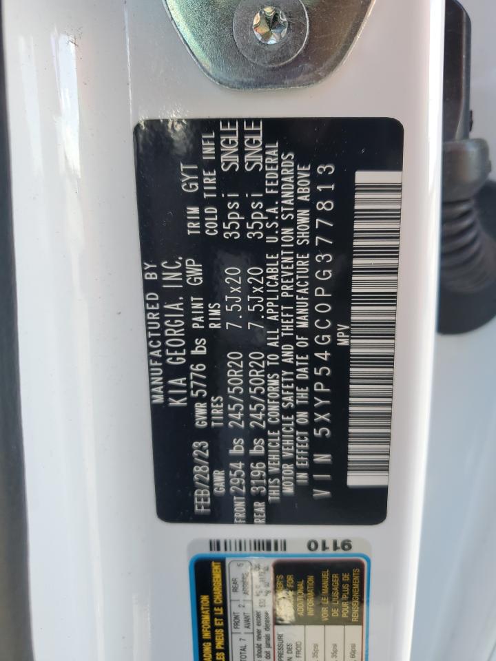 2023 KIA TELLURIDE SX VIN:5XYP54GC0PG377813