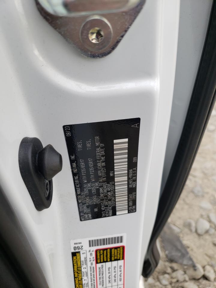 2023 TOYOTA SIENNA XLE VIN:5TDYSKFC7PS100713