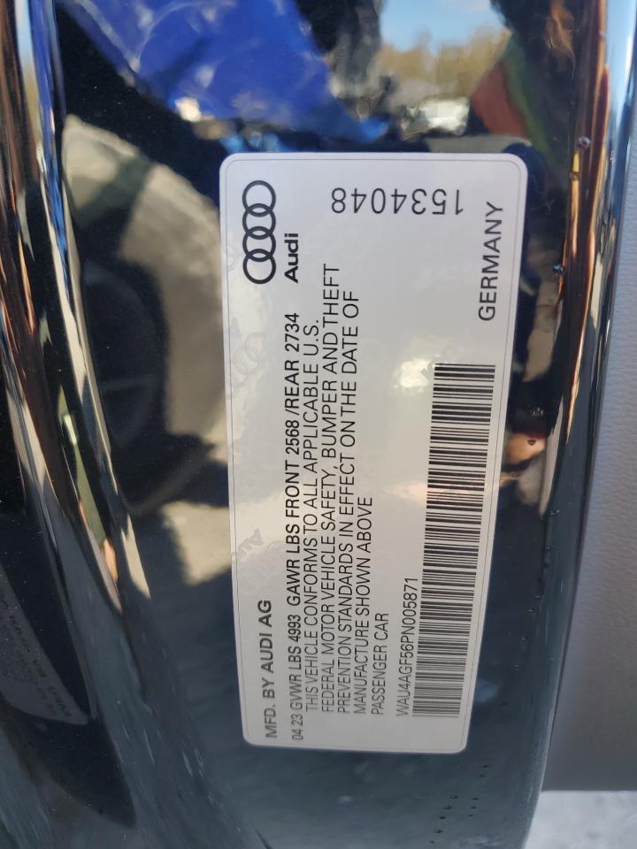 2023 AUDI A5 PREMIUM PLUS 45 VIN:WAU4AGF56PN005871